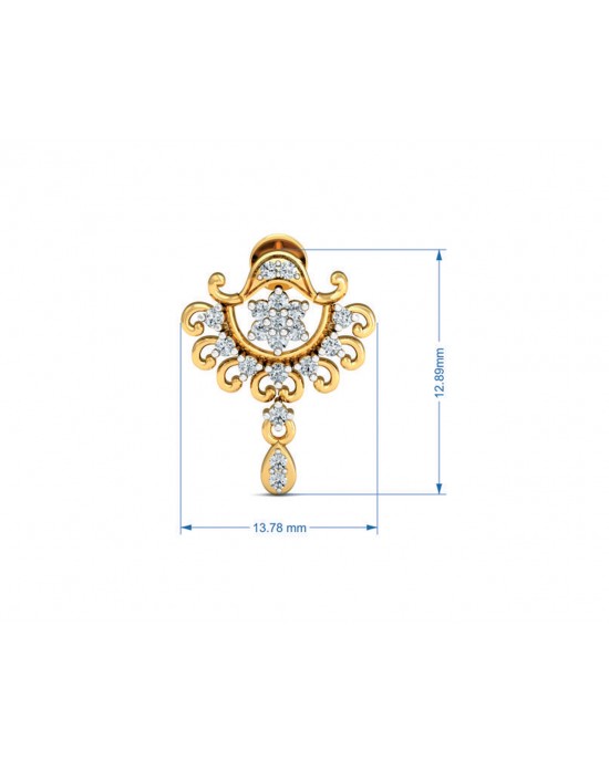 Tanvi Diamond Earrings in Gold