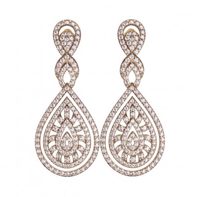 long diamond earrings wedding