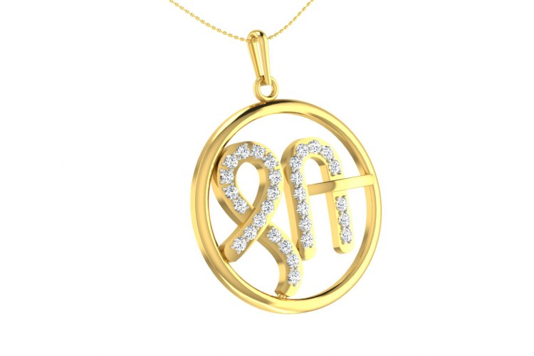 shree pendant in gold