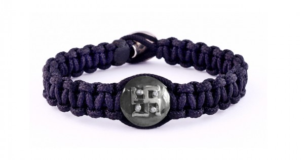 Black St. Benedict Macrame Men's Bracelet | The Catholic Company®