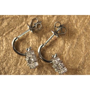 Diamond Heart Earrings