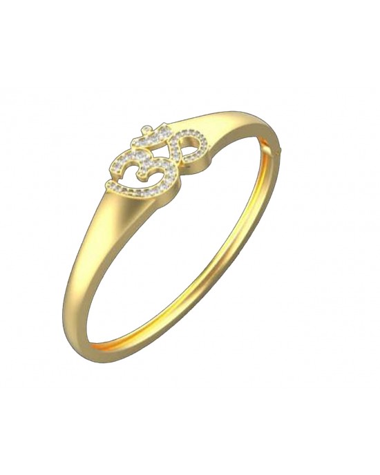Male 100% Men Gold Om Ring, 3.200 Gm at Rs 20303/piece in Jhunjhunu | ID:  2849297154391