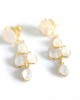 Rainbow Moonstone Earrings in 18k gold plated silver