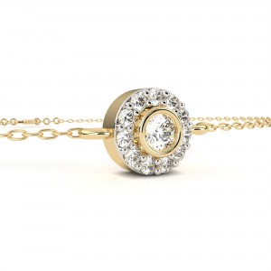 Sheena Lab Grown Diamond Bracelet on Chain in Gold