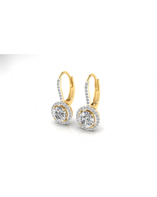 Sara Lab Grown Diamond Solitaire Earrings 