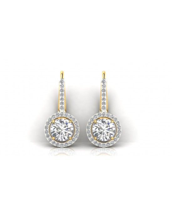 Sara Lab Grown Diamond Solitaire Earrings 