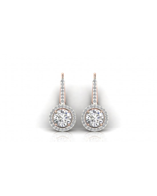 Sara Lab Grown Diamond Solitaire Earrings 