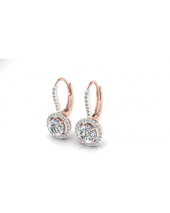 Sara Lab Grown Diamond Solitaire Earrings 