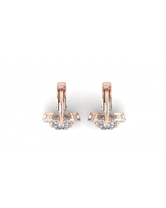 Sara Lab Grown Diamond Solitaire Earrings 