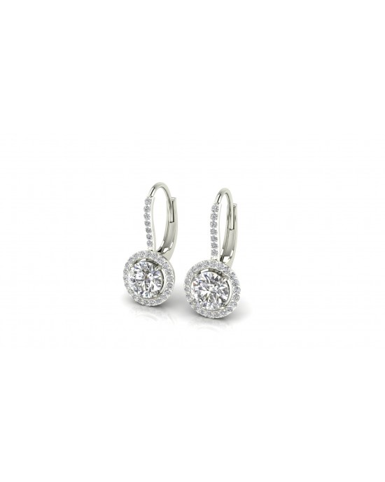 Sara Lab Grown Diamond Solitaire Earrings 