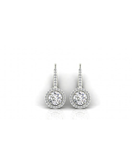 Sara Lab Grown Diamond Solitaire Earrings 