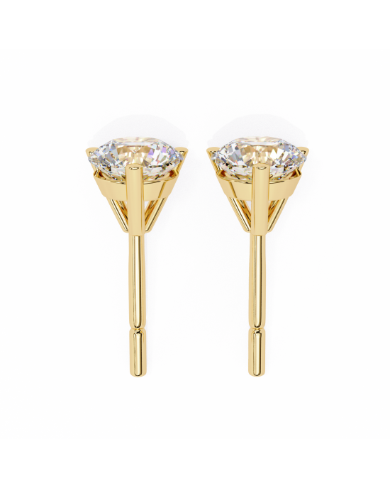 Diva Lab Grown Diamond Earstuds in Gold