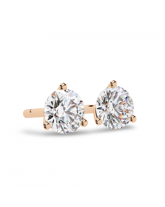 Diva Lab Grown Diamond Earstuds in Gold