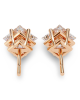 Princess Lab Grown Diamond Solitaire Ear Studs in Gold