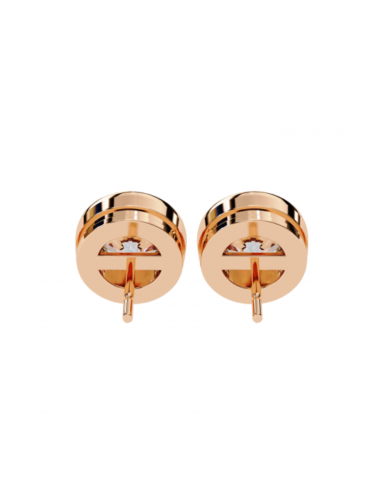 Hazel Lab Grown Diamond Earstuds In Gold 