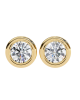 Hazel Lab Grown Diamond Earstuds In Gold 