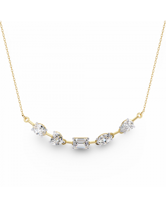 Zeena Lab Grown Diamond Solitaire Necklace