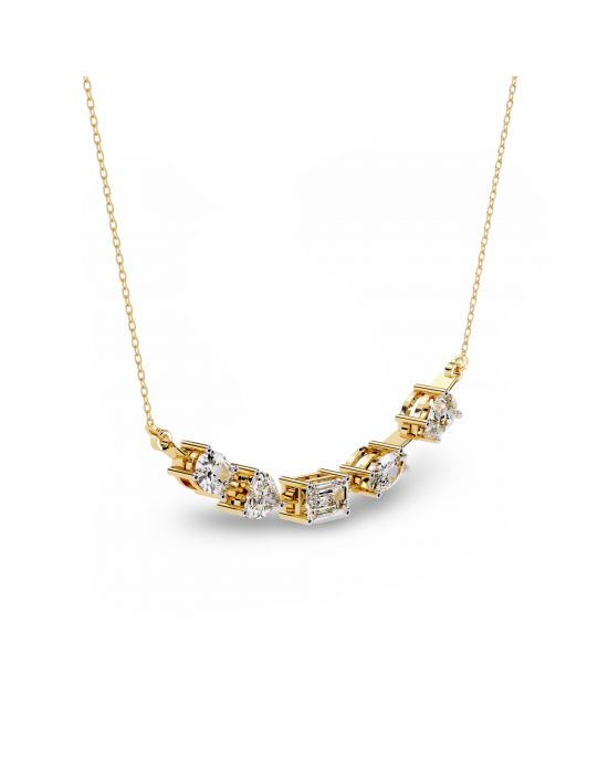 Zeena Lab Grown Diamond Solitaire Necklace