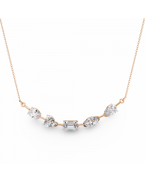 Zeena Lab Grown Diamond Solitaire Necklace