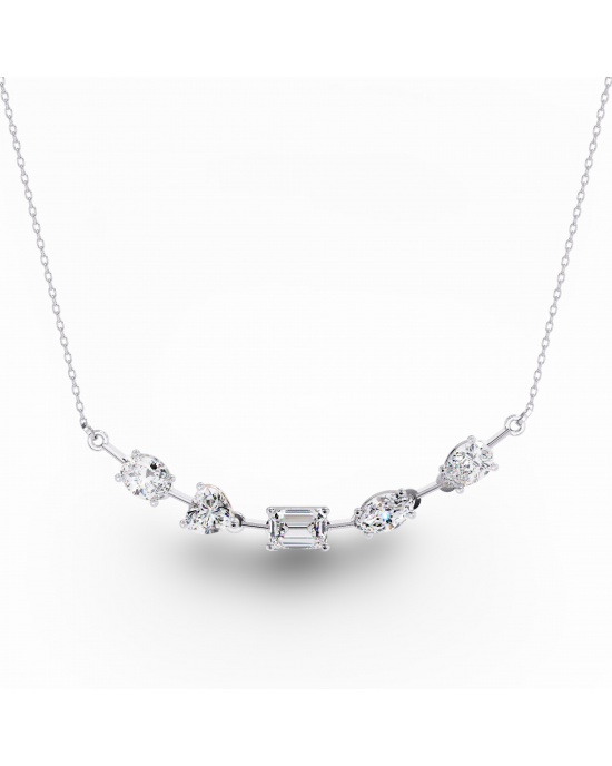 Zeena Lab Grown Diamond Solitaire Necklace