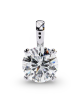 Classic Round Brilliant Solitaire Diamond Pendant in Gold