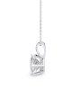 Princess Lab Grown Diamond Solitaire Pendant 