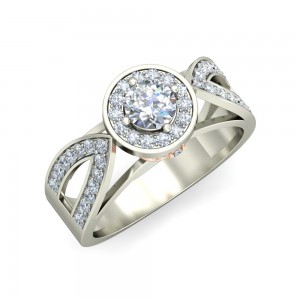 Joice Lab Diamond Solitaire Ring in gold