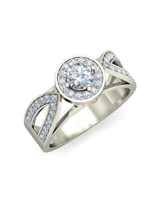 Joice Lab Diamond Solitaire Ring in gold