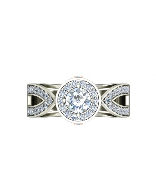 Joice Lab Diamond Solitaire Ring in gold