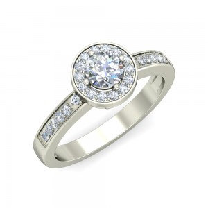 Stiene Lab Diamond Solitaire Ring in Gold