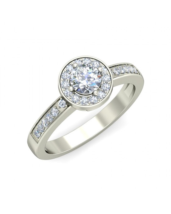 Stiene Lab Diamond Solitaire Ring in Gold