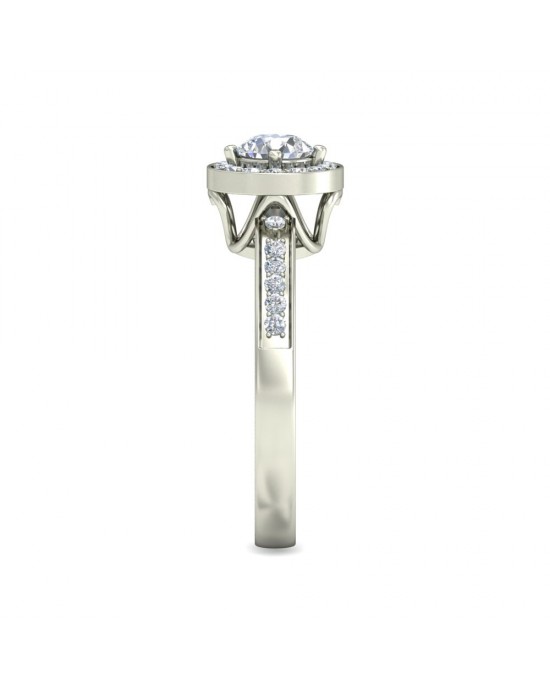 Stiene Lab Diamond Solitaire Ring in Gold