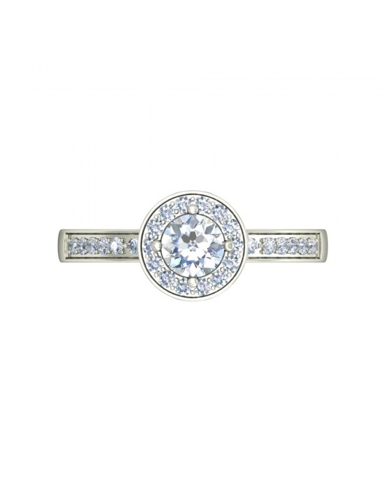 Stiene Lab Diamond Solitaire Ring in Gold