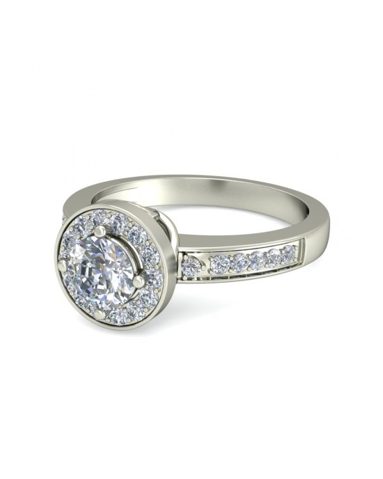 Stiene Lab Diamond Solitaire Ring in Gold