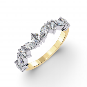 Demi Lab Grown Fancy Diamond Ring in Gold