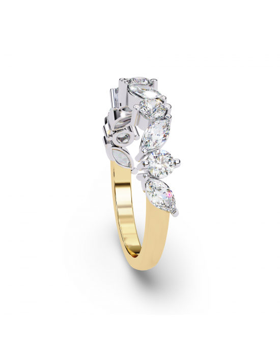 Demi Lab Grown Fancy Diamond Ring in Gold