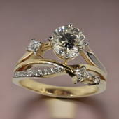 1 Carat Lab Grown Diamond Solitaire Ring