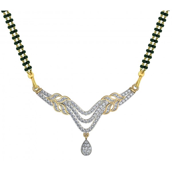 Diamond Mangalsutra - Jewelslane