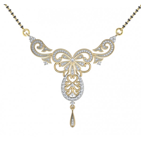 Diamond Mangalsutra - Jewelslane