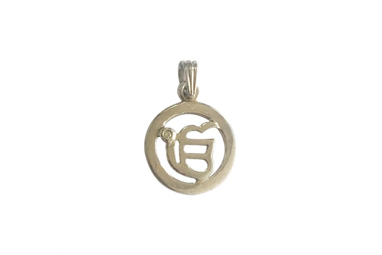 ek onkar silver pendant