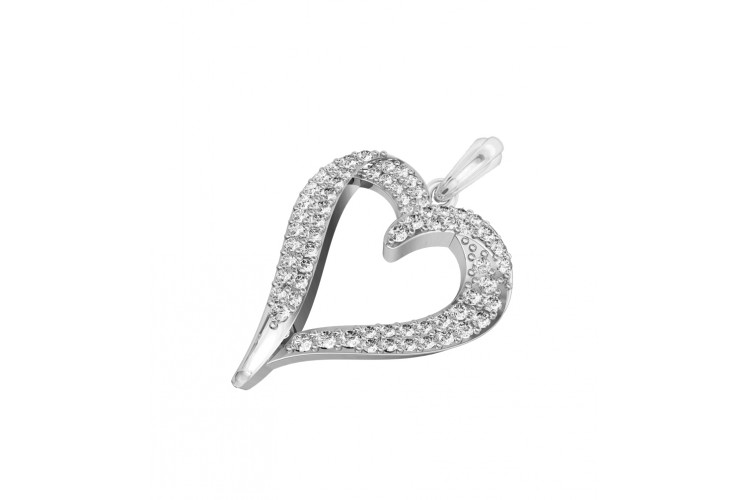 Buy Delicate Diamond Heart Pendant Online in India at Best Price ...