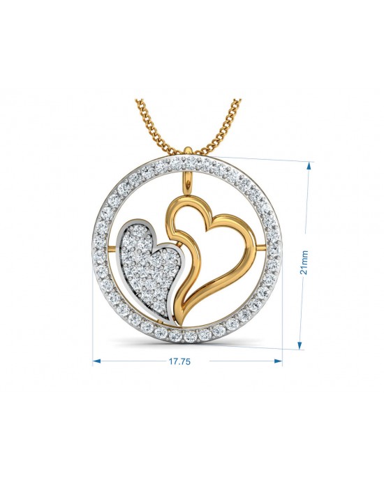 Samra Diamond Heart Pendant