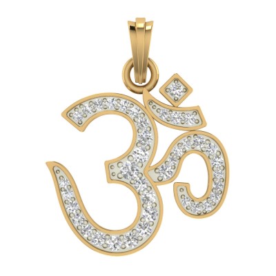 om necklace diamond