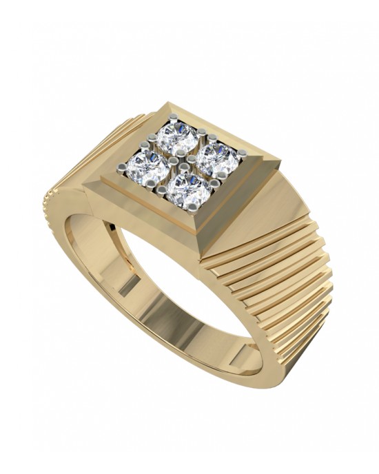 atjewels 14k Yellow Gold On Solid 925 Sterling Silver White Simulated –  atjewels.in