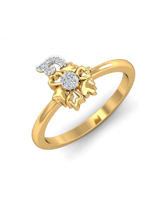 Women's Croissant Statement Ring in 14k Real Yellow Gold – NORM JEWELS