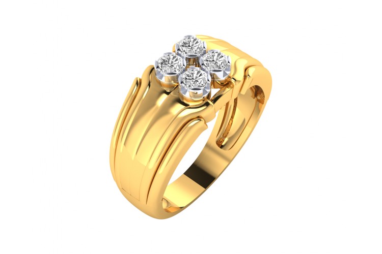 Shop Jewellery Online - Sid Diamond Engagement Ring For Men - JewelsLane