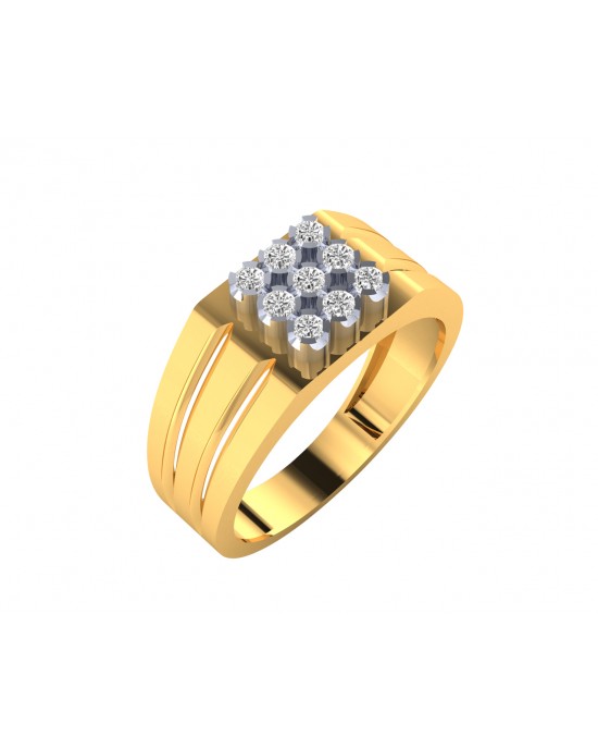 Princess Cut Black Diamond Ring in Gold Celtic Knot Wedding Band Mens | La  More Design