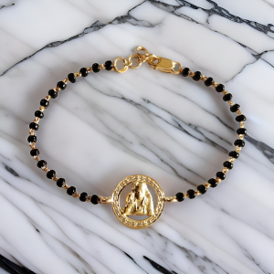 Sai Ram Bracelet with Diamonds on Mangalsutra chain