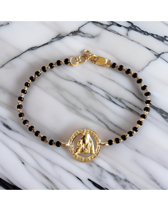 Sai Ram Bracelet with Diamonds on Mangalsutra chain