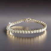 Lab Grown Diamonds Tennis Bracelets